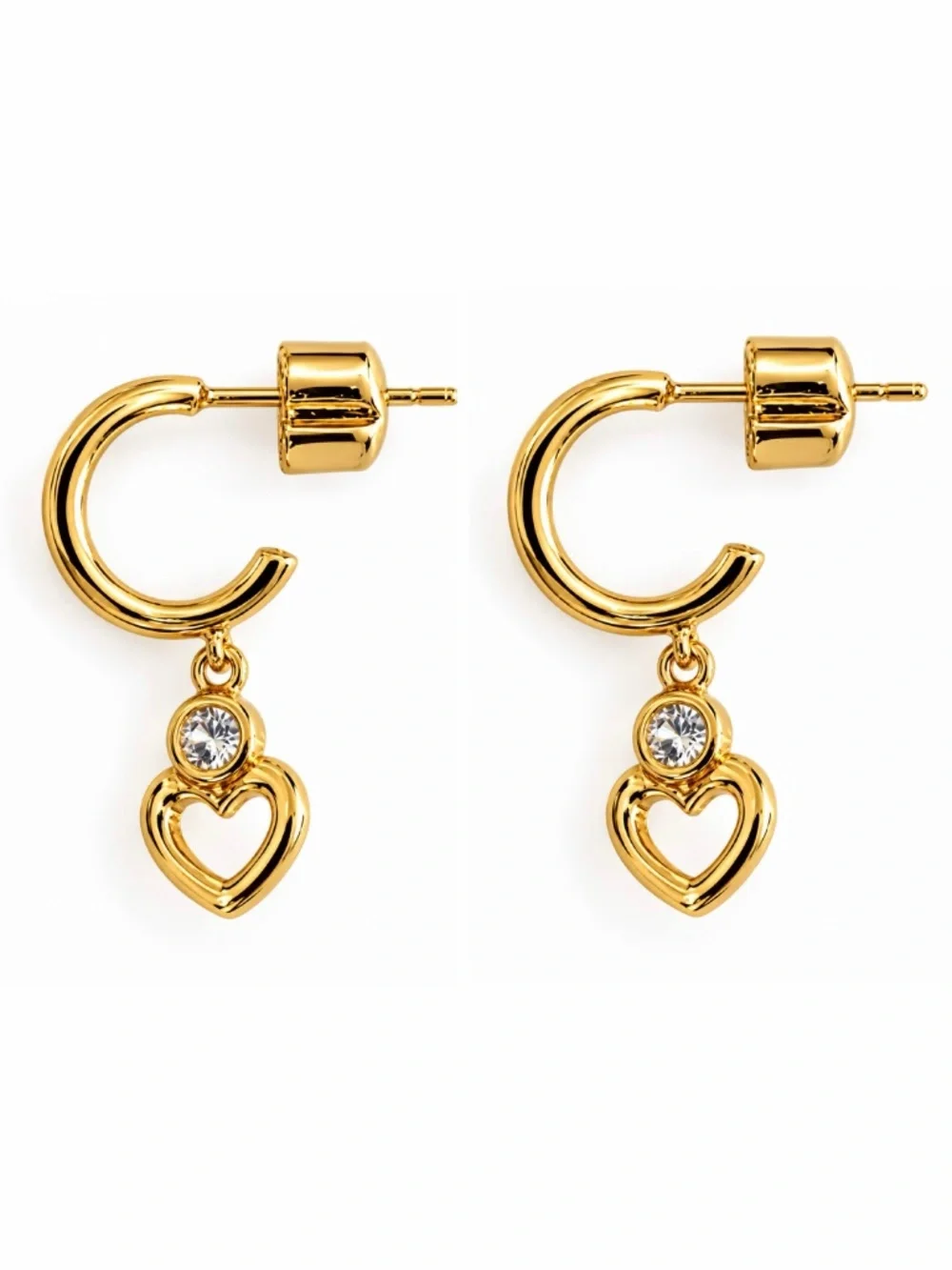 🆕 KATE SPADE • Gold Shining Spade Huggies Hoop Earrings